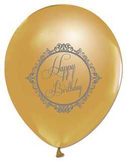 BALON HAPPY BIRTHDAY ALTIN PK:100 KL:50