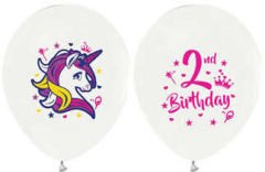 BALON UNICORN 2 YAŞ 12'' BYZ PK:100 KL:50
