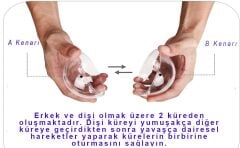 Şeffaf Mika Küre Top - 3 Adet Asılabilir Plastik Top - 6 cm