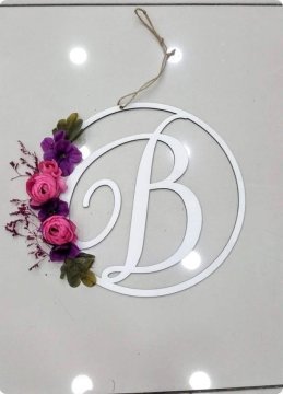 Süslü Ahşap asmalı süslü harf ORTANCA SUSLU