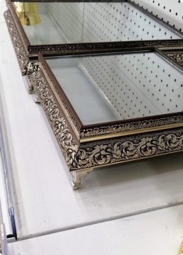 Ayaksız Kare Ahşap jardinyer takımı GUMUS