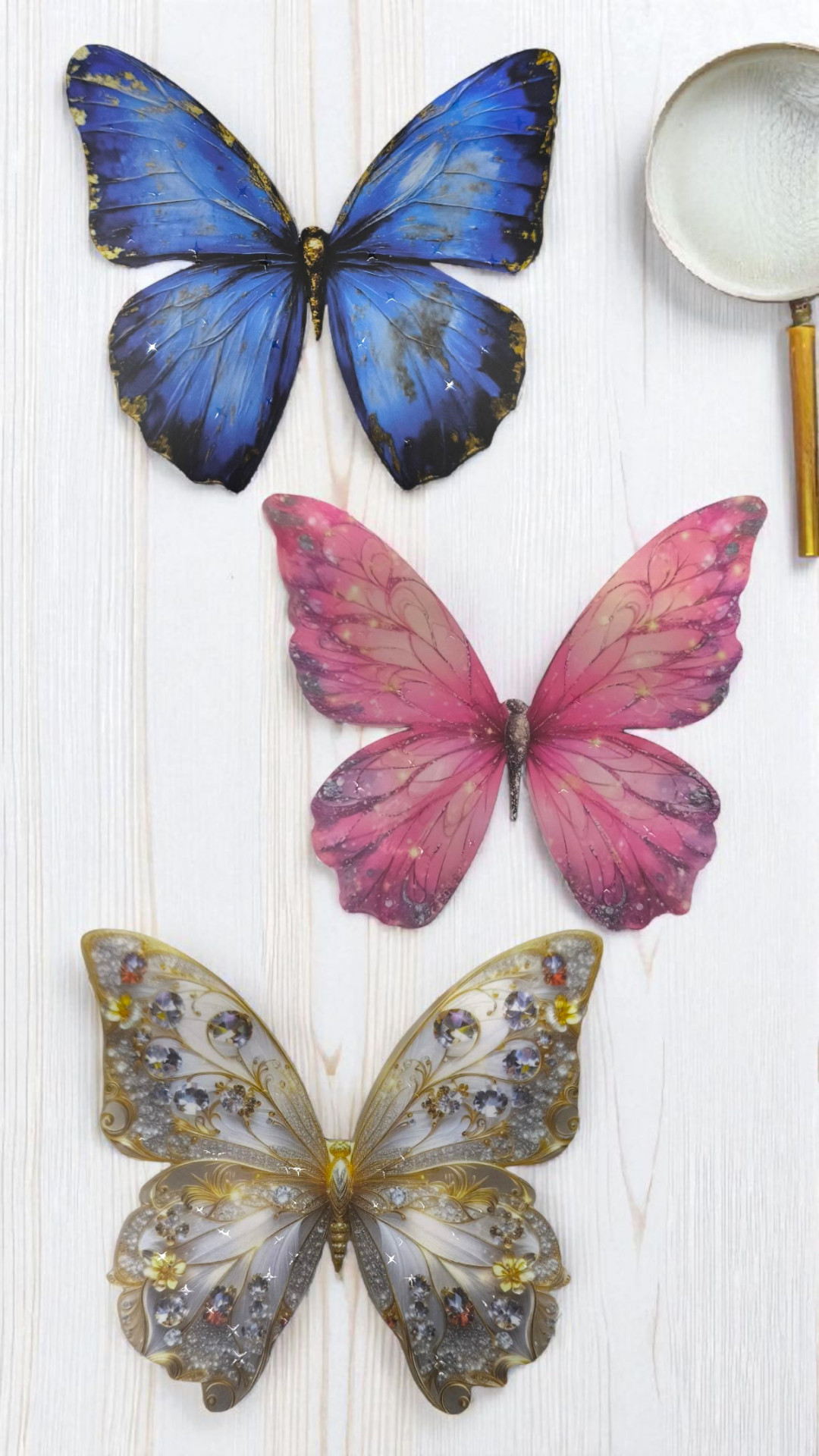 Çift taraf baskılı Kelebek figür (5 adet)