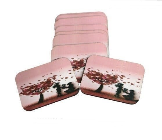 Uv Baskılı Ağaç Desenli Ahşap Süsü (7,5*5,5cm)