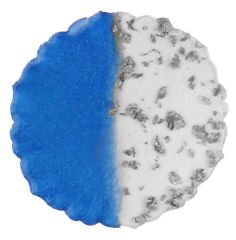 EPOKSİ YUVARLAK 7 CM MAVİ SEDEFE GÜMÜŞ PK:25