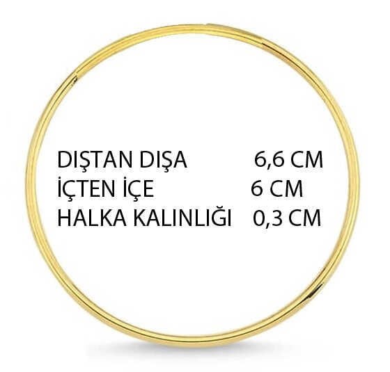 HALKA ALYANS METAL 6 CM ALTIN PK:25 KL:100