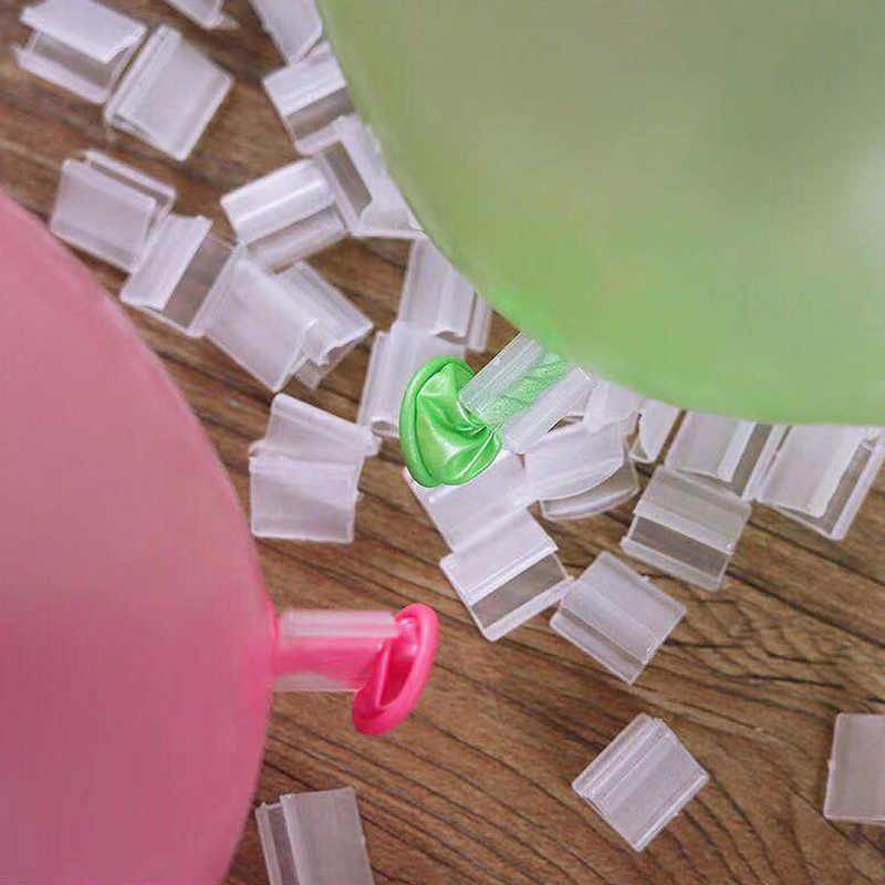 Şeffaf Renk Balon Hava Kaçmasını Engelleyici Klips 10 Adet