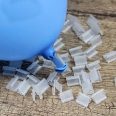 Şeffaf Renk Balon Hava Kaçmasını Engelleyici Klips 10 Adet
