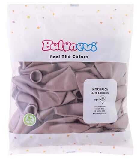 BALON RUSTİK DÜZ 12 İNC KETEN RENGİ PK:50