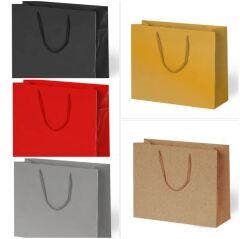 10 Lu 42x38 Cm Karton Poşet Büyük İpli Çanta