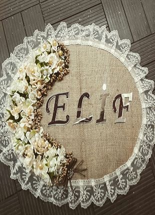 Hoşgeldin Bebek Çuval Kapı Süsü
