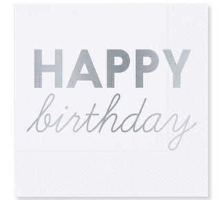 PEÇETE VARAKLI HAPPY BIRTHDAYI GÜMÜŞ PK:16