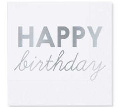 PEÇETE VARAKLI HAPPY BIRTHDAYI GÜMÜŞ PK:16