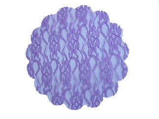 ORGANZE DANTEL DESENLİ LİLA 22CM P100-100