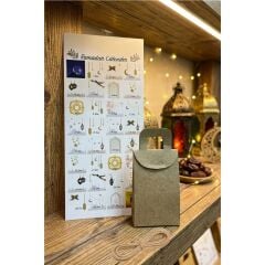 Ramazan Takvim Seti - 30 Günlük Advent Calendar Sticker - 30 Adet Kraft El Geçme Çanta - 10m Jüt İp