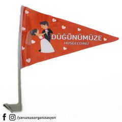 Bayrak Konvoy Süsü DUGUN KIRMIZI