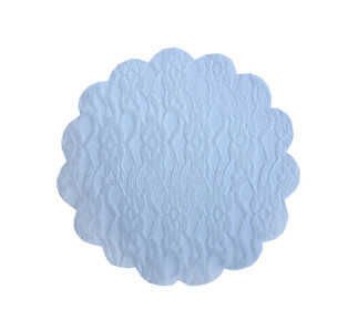 ORGANZE DANTEL DESENLİ BEYAZ 22CM P100-100