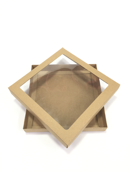 25x25x5 cm Pencereli Karton Asetat Kutu