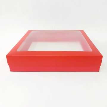 25x25x5 cm Pencereli Karton Asetat Kutu