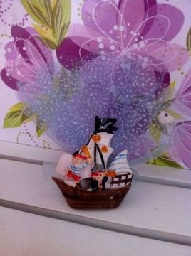 Korsan Gemili Doğum Günü Süslü Magnet 40 Ad.