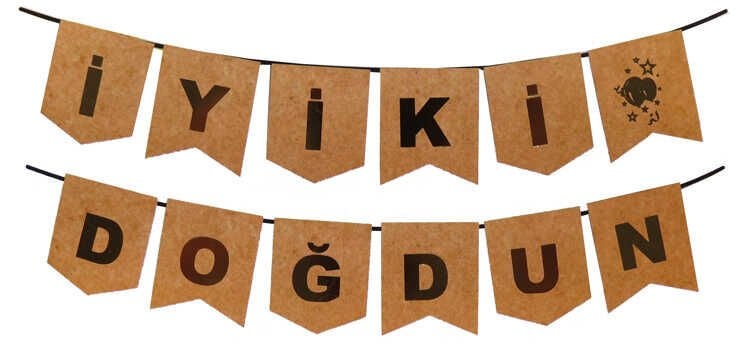 FLAMA İYİKİ DOĞDUN NATUREL KRAFT PK:1