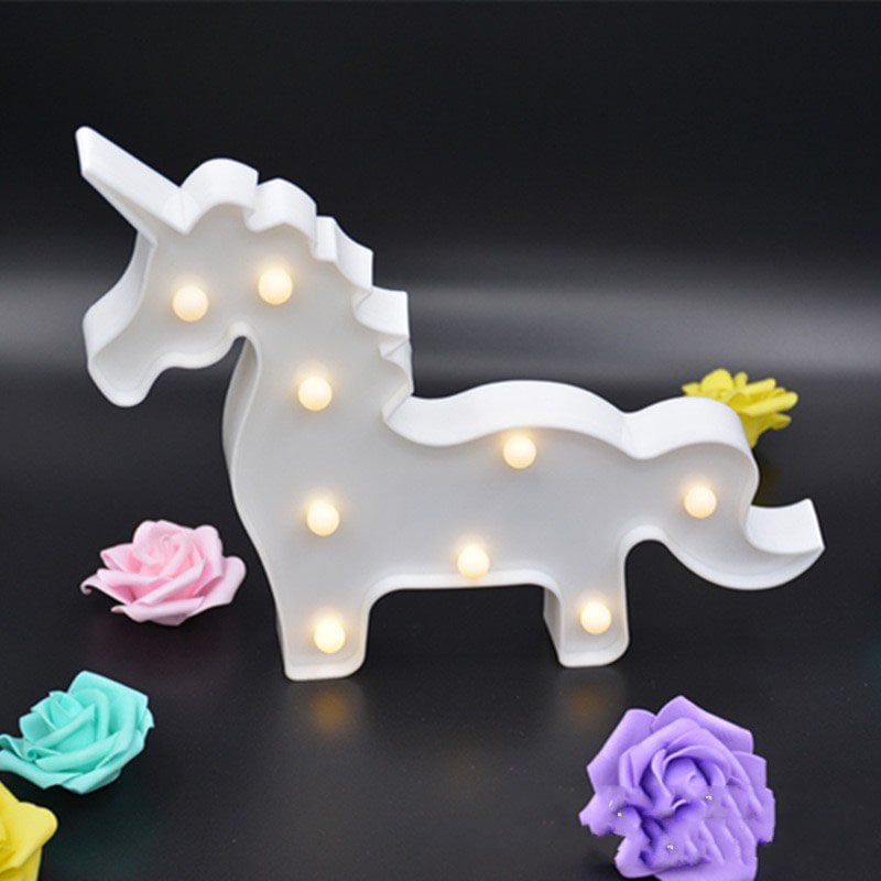Led Işıklı Unicorn At Gece Lambası