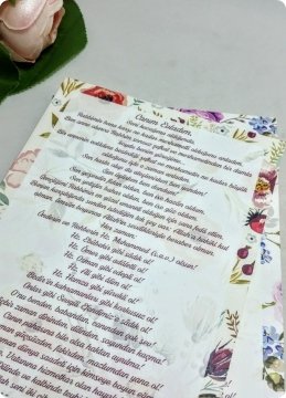 1 Paket Hediyelik Yasin 12x16 cm 128 Sayfa - Etiket Baskısına Uygun