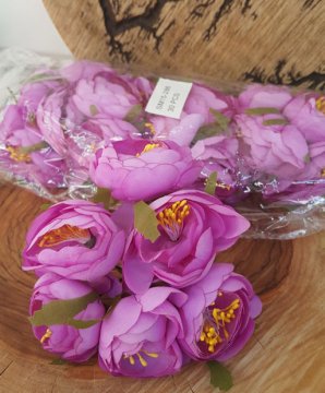 Mor Tomur Sari İçli Çiçekler 30'lu