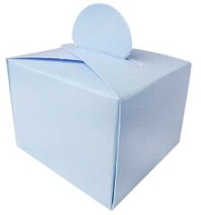 LOKUMLUK KARTON KUTU MAKARON MAVİ PK:50 KL:300