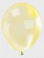 Sarı Renk Ekstra Şeffaf Lateks Balon 100 Adet