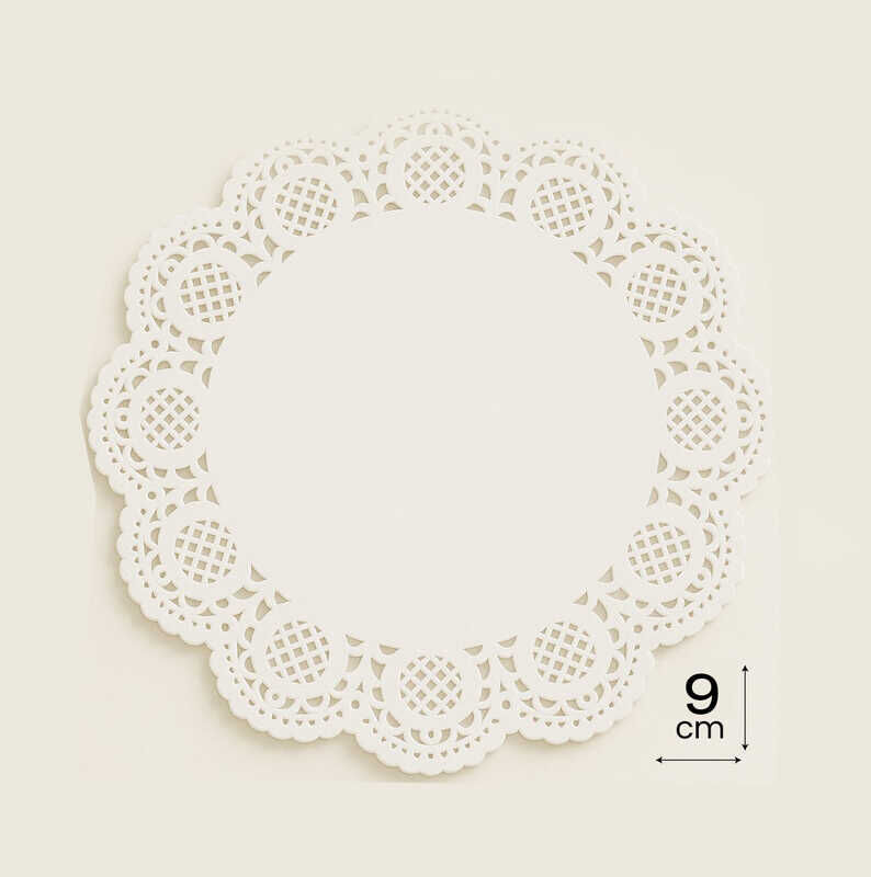 DANTEL KAĞIT BARDAK VE PASTA ALTLIĞI 9 CM PK:100