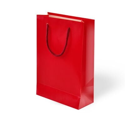 25'Li 14x17 Cm  Kırmızı Hediyelik Karton Çanta Poşet