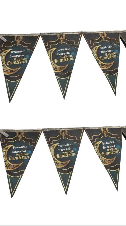 Hoşgeldin Ramazan Üçgen Flama