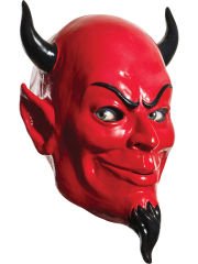 Kırmızı Renk Plastik Rubie's Costume Devil Mask Şeytan Maskesi 20x30 cm
