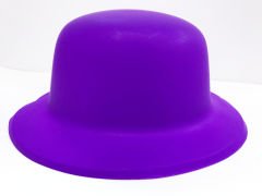Neon Renk Plastik Melon Şapka Mor Renk