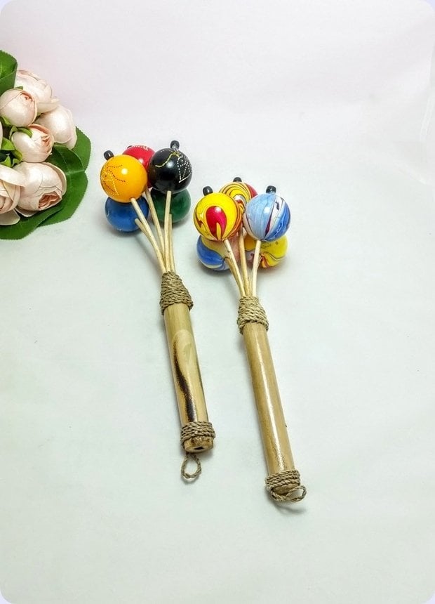 25 Cm 5 li Ahşap Marakas