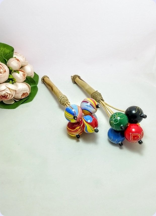 25 Cm 5 li Ahşap Marakas