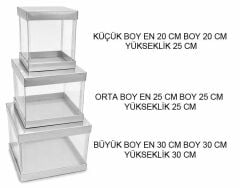 KUTU ASETAT DEMONTE 3 LÜ SET GÜMÜŞ PK:3