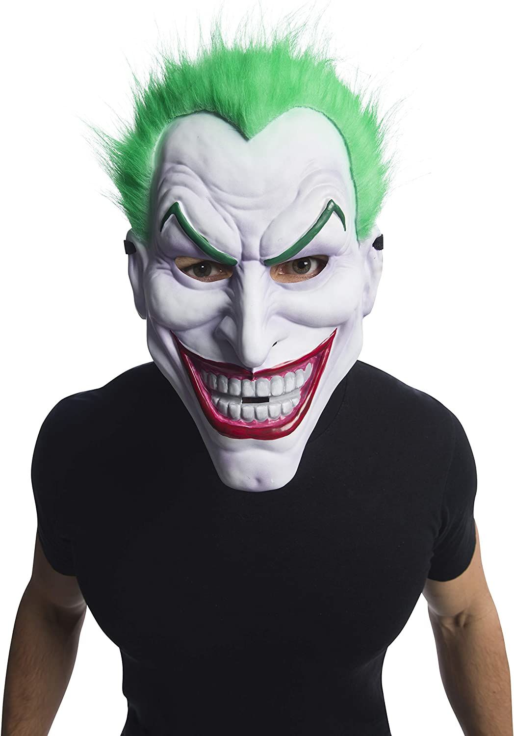 Yeşil Saçlı Plastik Killer Joker Maskesi 31x22 cm