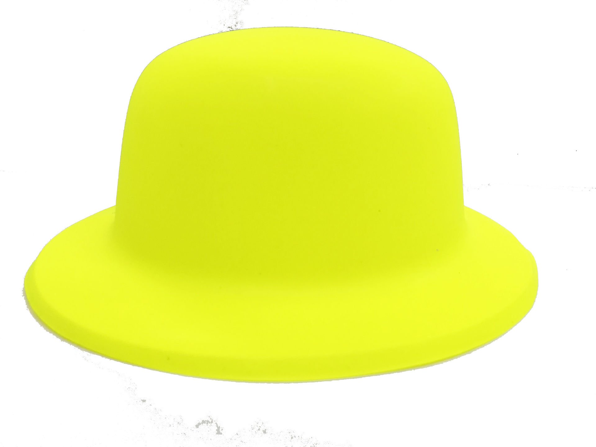 Neon Renk Plastik Melon Şapka Sarı Renk