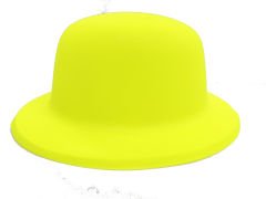 Neon Renk Plastik Melon Şapka Sarı Renk