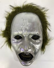 Yeşil Saçlı Plastik Michael Myers Maskesi 26x17 cm