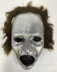 Koyu Kahve Saçlı Plastik Michael Myers Maskesi 26x17 cm