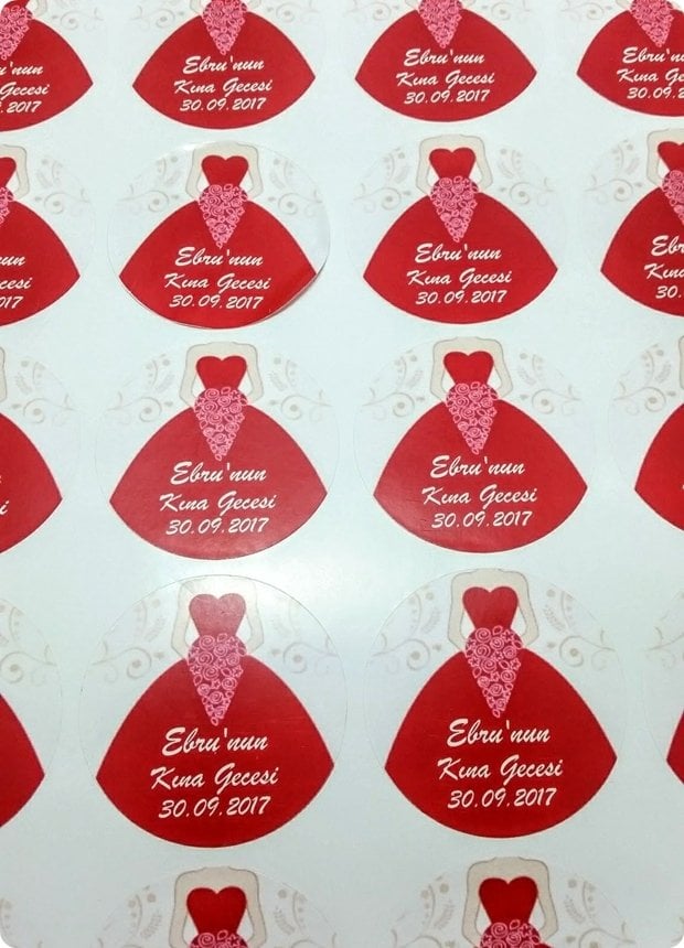 Kişiye Özel ; Tasarım-Baskı-Kesim Sticker Etiket