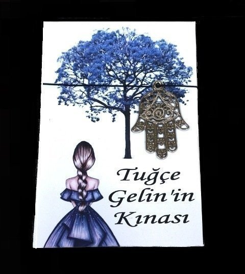 20 Li Şans Tılsımı Kolyeli  Kına Kızı Hediyelik