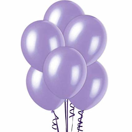 Metalik Balon Mor Renk 100 Adet