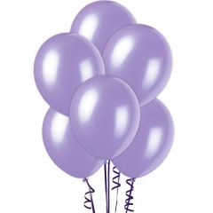 Metalik Balon Mor Renk 100 Adet