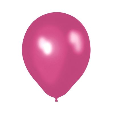Metalik Balon Ruby Fuşya 100 Adet