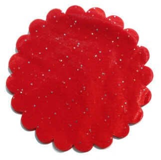 ORGANZE TÜL TAŞLI KIRMIZI 26cm PK:100 KL:100