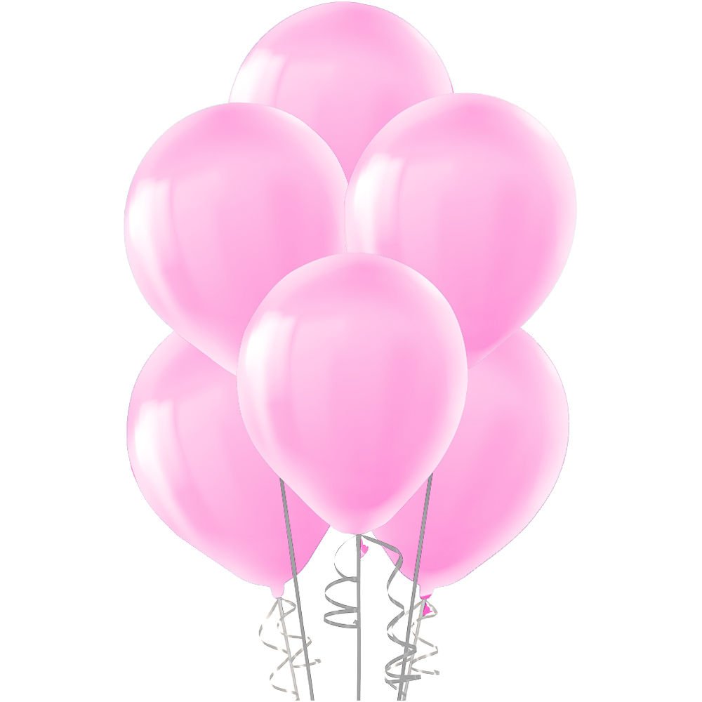Şeker Pembesi Metalik Balon Sedefli Balon 100 Adet