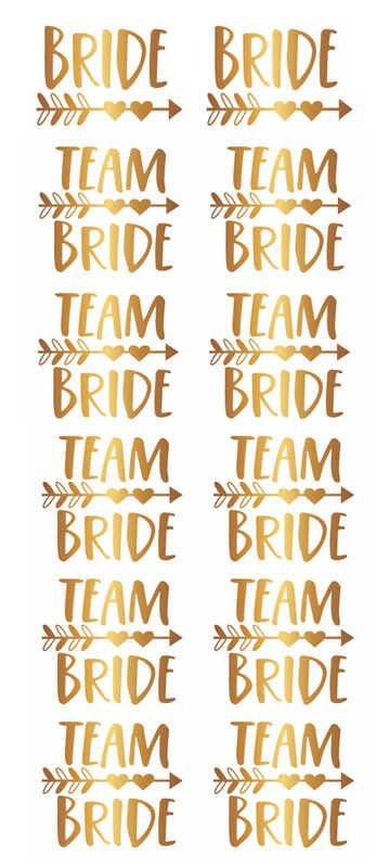 DÖVME TEAM BRIDE OKLU KALPLİ VARAKLI ALTIN PK:12